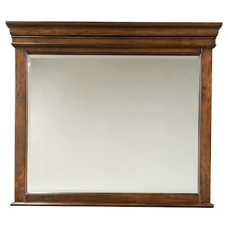 Landscape Panel Dresser Mirror with Beveled Edge